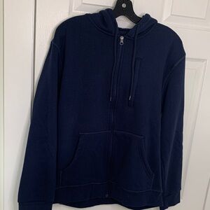 Navy thick hoodie M